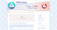 Desktop Screenshot of iyoga-landau.de