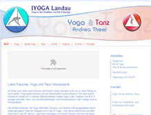 Tablet Screenshot of iyoga-landau.de